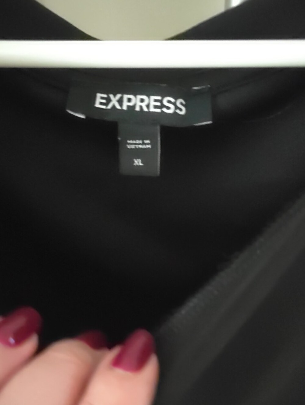 Express Black Draped Batwing Sweatshirt - Picture 4 of 5